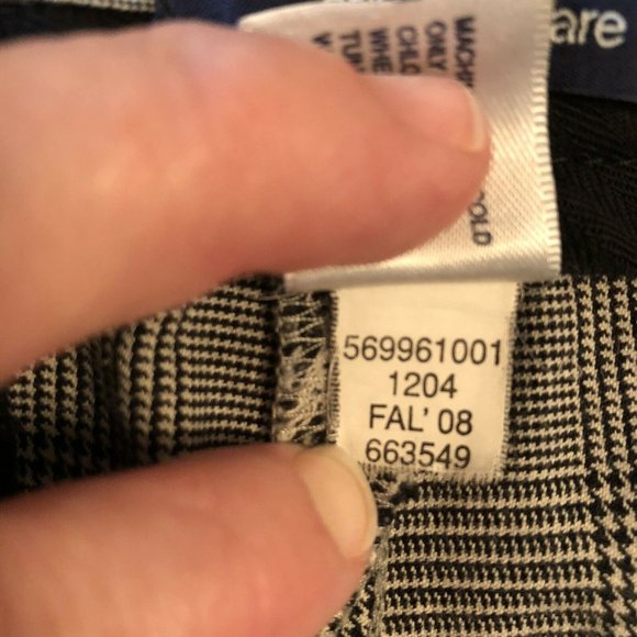 GAP Pants & Jumpsuits Gap Size 4 Gray Plaid Straight Flare Pants